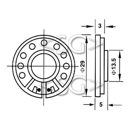 ���������������� ( �������) YD30-01M (30*h5*����.N35)  150R 1,5W, ������